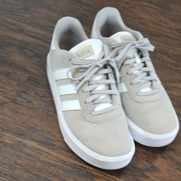 adidas Shoes - Adidas Gray and White Sneakers Minimalist Design